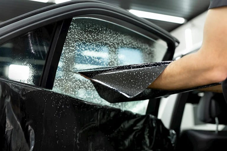 Car with tinted windows at The PPF Company Calgary