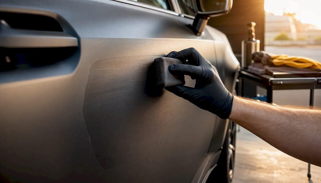 Applying matte ceramic coating to matte paint