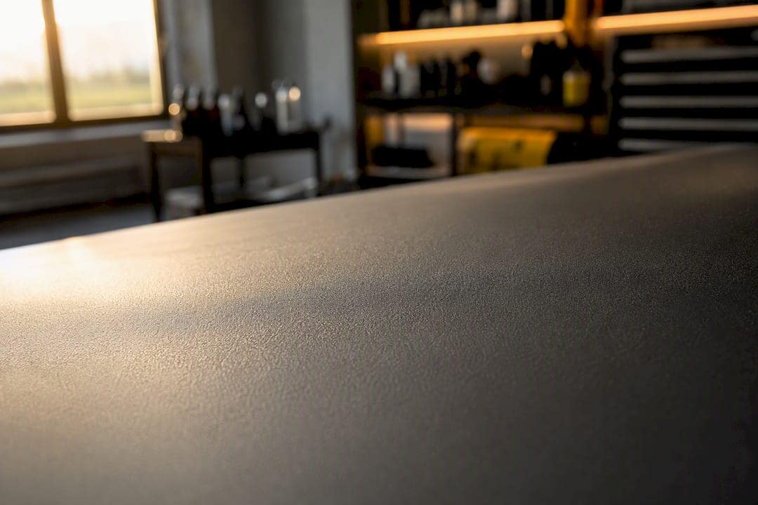 Close-up of matte PPF micro-texture finish