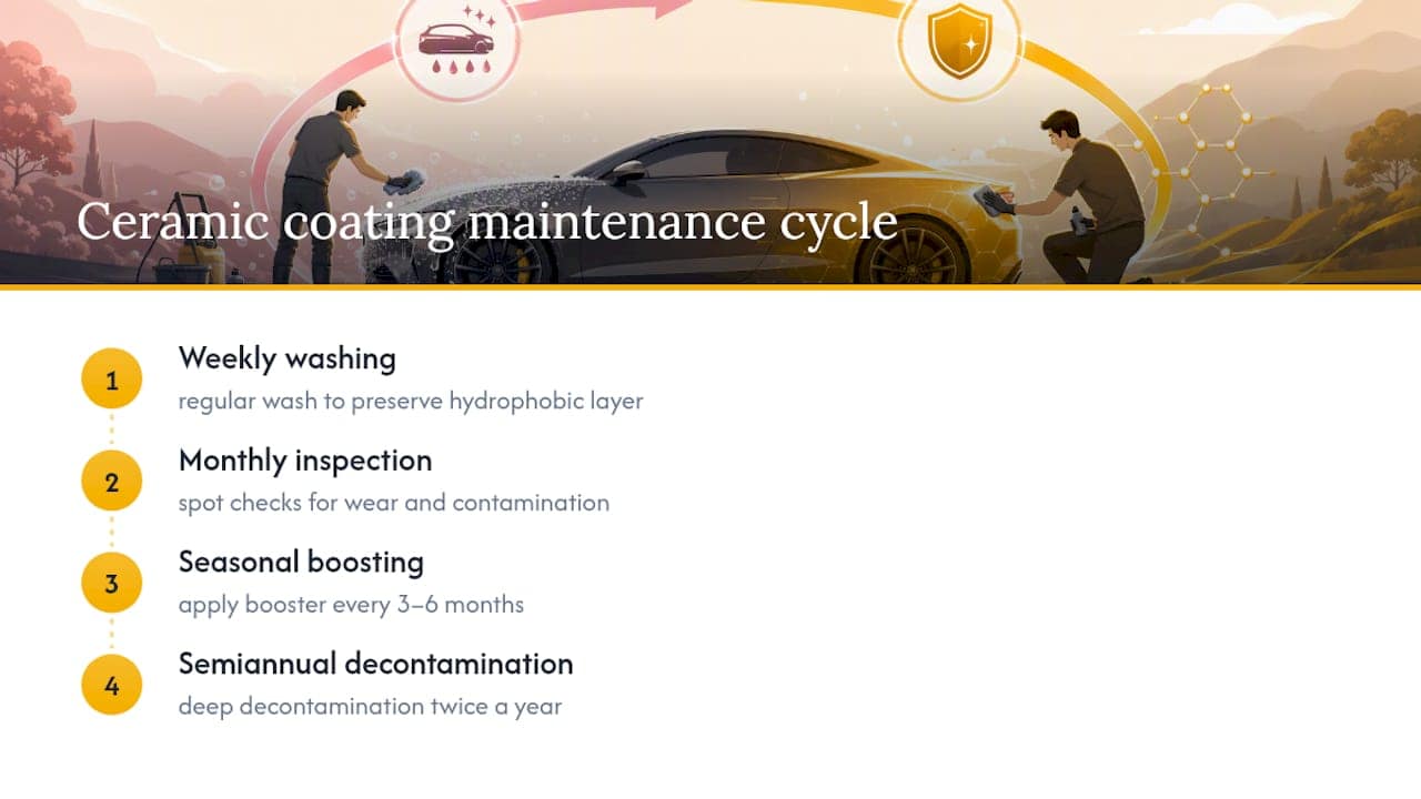 Four-layer ceramic coating maintenance cycle