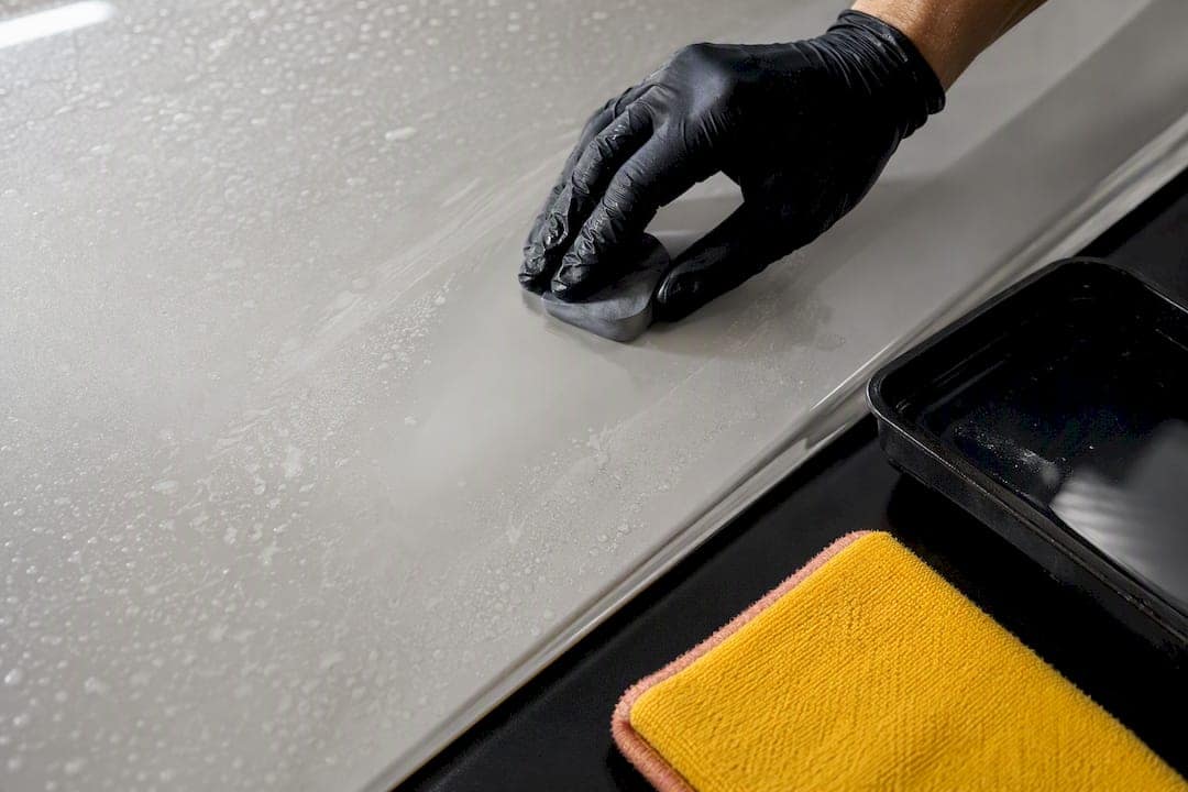 Clay bar removing stains from PPF
